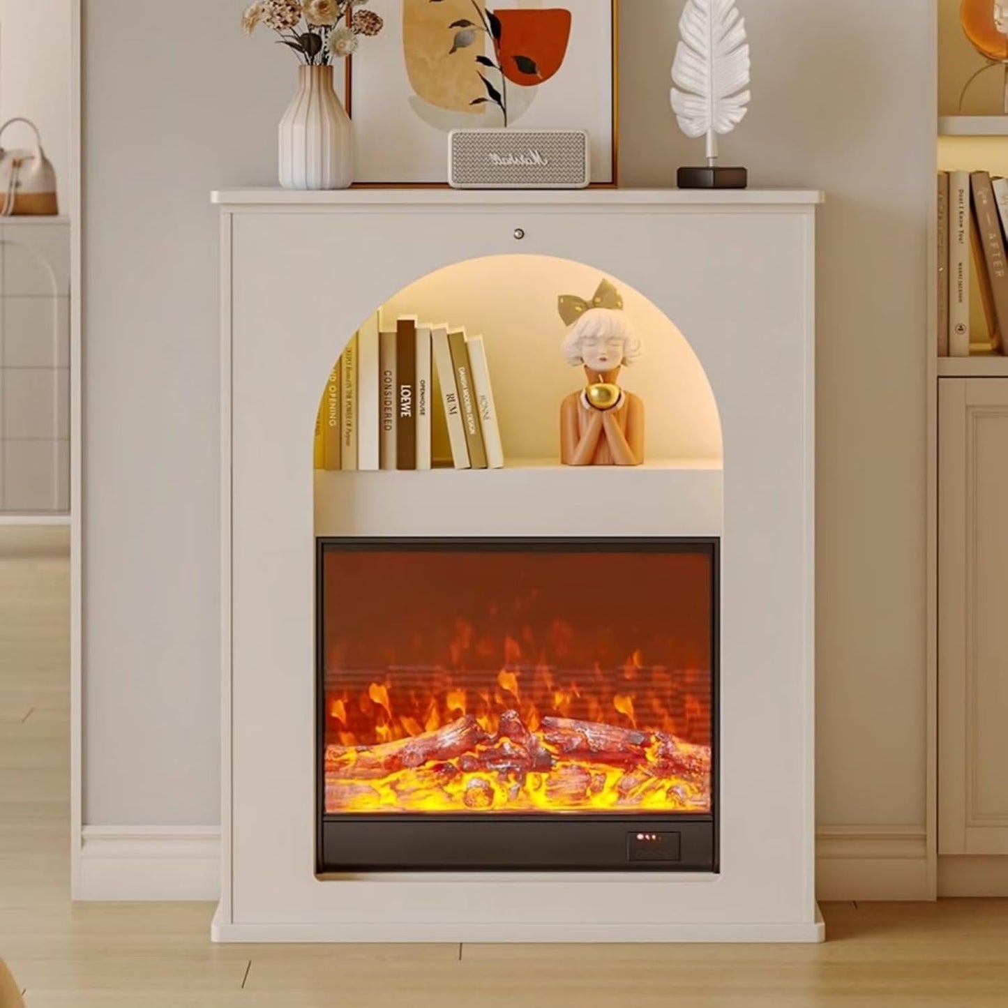 Aihm-Lon Electric Fireplace Archway Design Decorative Fireplace 32”-35”