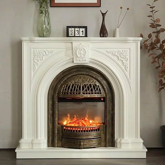 Aihm-Lon Electric Fireplace with Mantel Includes Arched Birdcage 43”-59”
