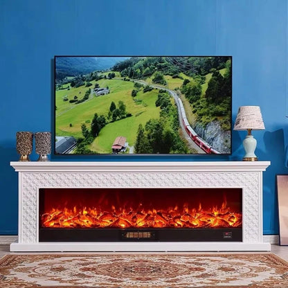 Aihm-Lon Classic Electric Fireplace with European Scroll Pattern 47”