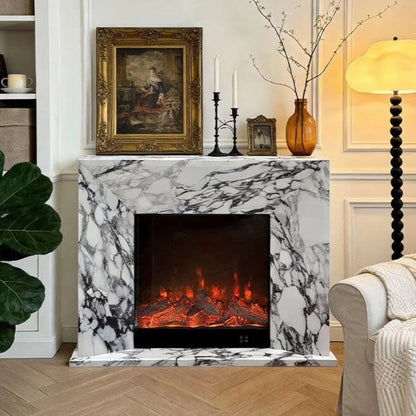 Aihm-Lon Unique Electric Fireplace Includes Marble Pattern Design 47”