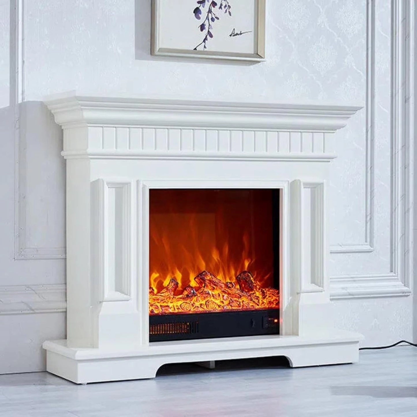 Aihm-Lon Indoor Electric Fireplace Includes Classic Line Design 47”-59”
