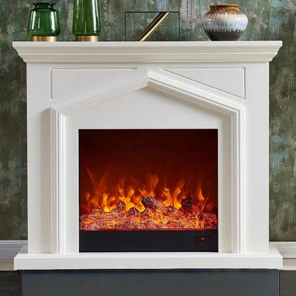 Aihm-Lon Brown Electric Fireplace Roof Shape 47”-59”