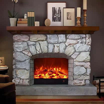 Aihm-Lon Electric Fireplace Includes Decorative Flame Display 51”-59”
