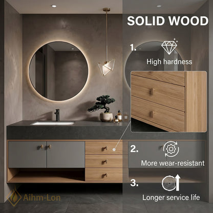 60''-96'' Double Bathroom Vanity with Sink Grey Lacquer Doors Open Shelving Base
