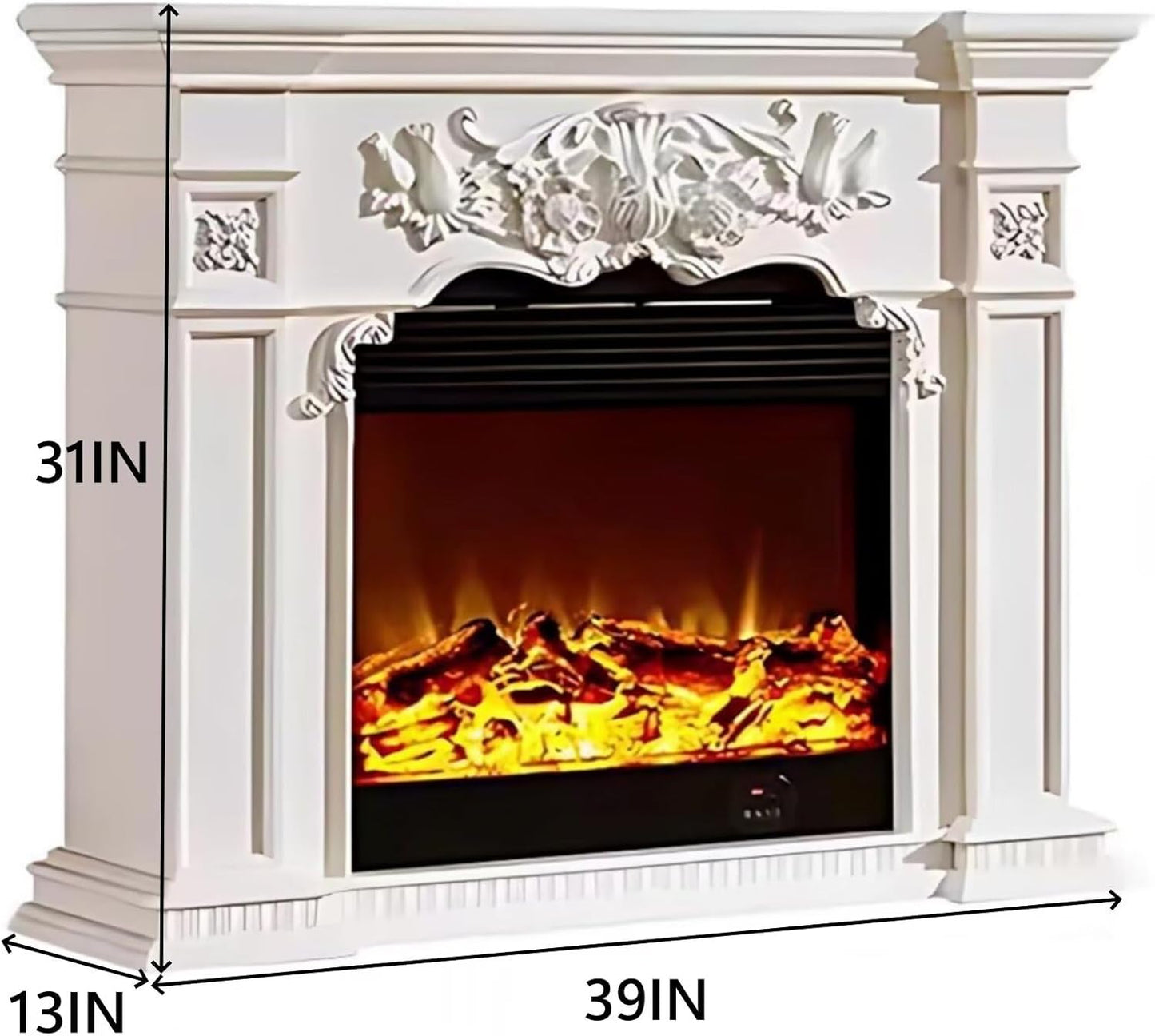 Aihm-Lon Electric Fireplace Three-dimensional Relief Design 39”-59”