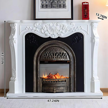 Aihm-Lon Elegant Electric Fireplace Includes Curved Design Lines 43”-59”