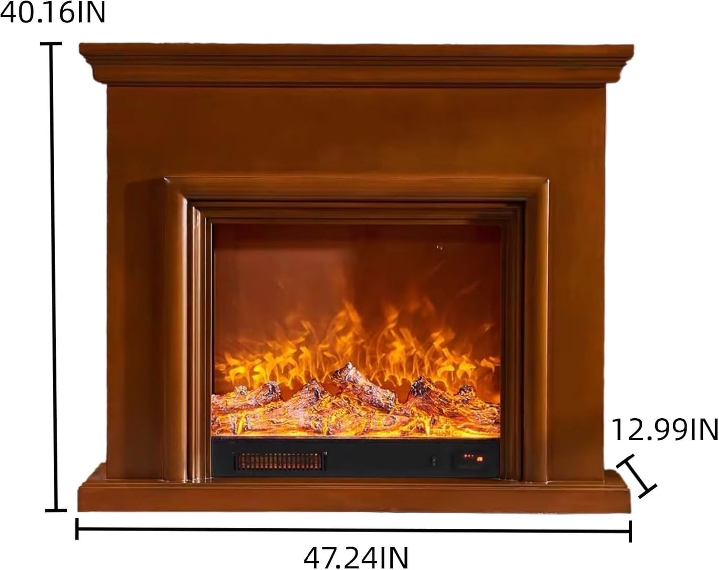Aihm-Lon Freestanding Electric Fireplace 3D Bezel 47”-59”