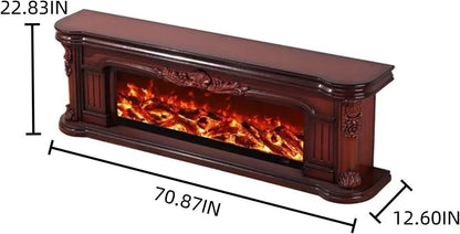 Aihm-Lon Exquisite Electric Fireplace with Realistic LED Flame Effect 79”