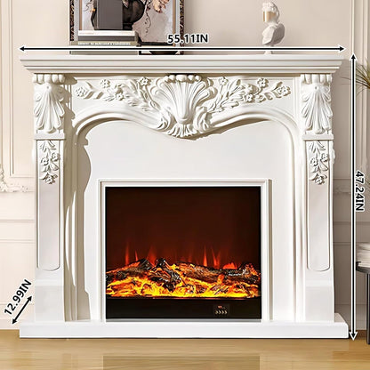 Aihm-Lon Exquisite Electric Fireplace with Spacious Countertop 55”