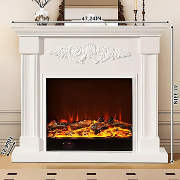 Aihm-Lon Modern Electric Fireplace with Realistic Flame Effects 47.24”
