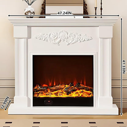 Aihm-Lon Modern Electric Fireplace with Realistic Flame Effects 47.24”