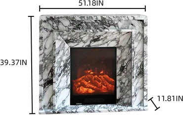 Aihm-Lon Unique Electric Fireplace Includes Modern Artistic Texture 47” - 59”