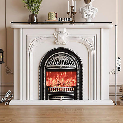 Aihm-Lon Luxurious Electric Fireplace with Retro Birdcage Shape 39’’-59’’