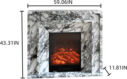 Aihm-Lon Unique Electric Fireplace Includes Modern Artistic Texture 47” - 59”