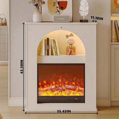 Aihm-Lon Electric Fireplace Archway Design Decorative Fireplace 32”-35”