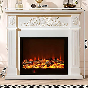 Aihm-Lon Electric Fireplace with Spacious Countertop 47.24”