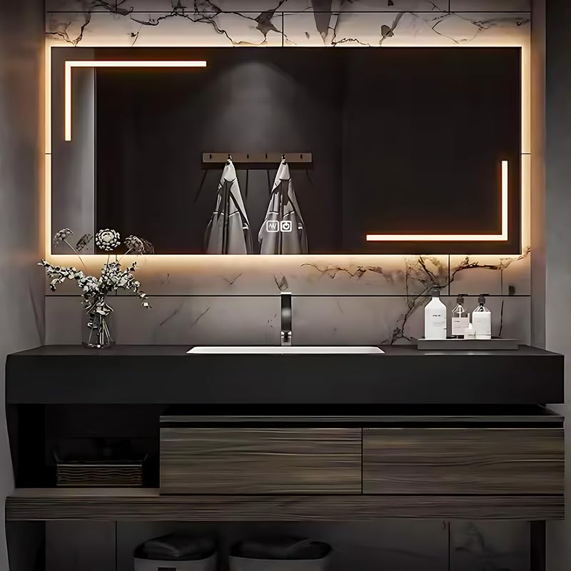 36"-72"Modern Bathroom Vanity Includes Wood Grain Simple Design