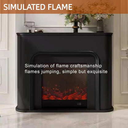 Aihm-Lon Modern Electric Fireplace Curved Corner and Simple Countertop 47”-79”