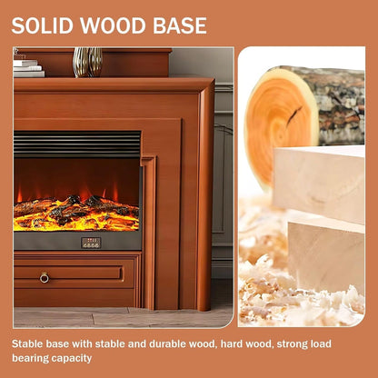 Aihm-Lon Exquisite Electric Fireplace Includes Layered Three-Dimensional Design 59”