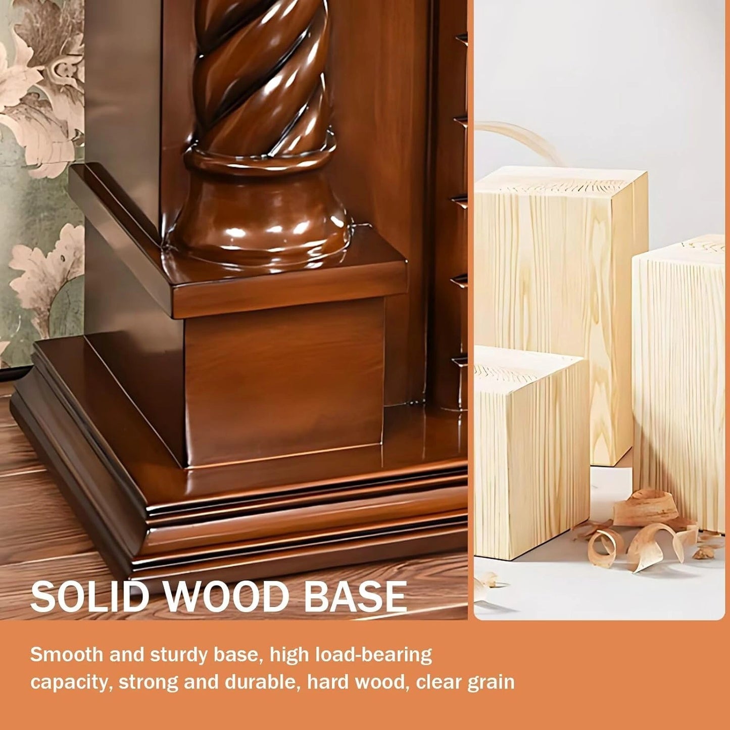 Aihm-Lon Luxurious Electric Fireplace Includes Rotary Thread Design 59”