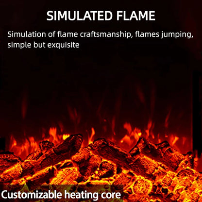 Aihm-Lon Corner Electric Fireplace Includes White Triangular Design 39”