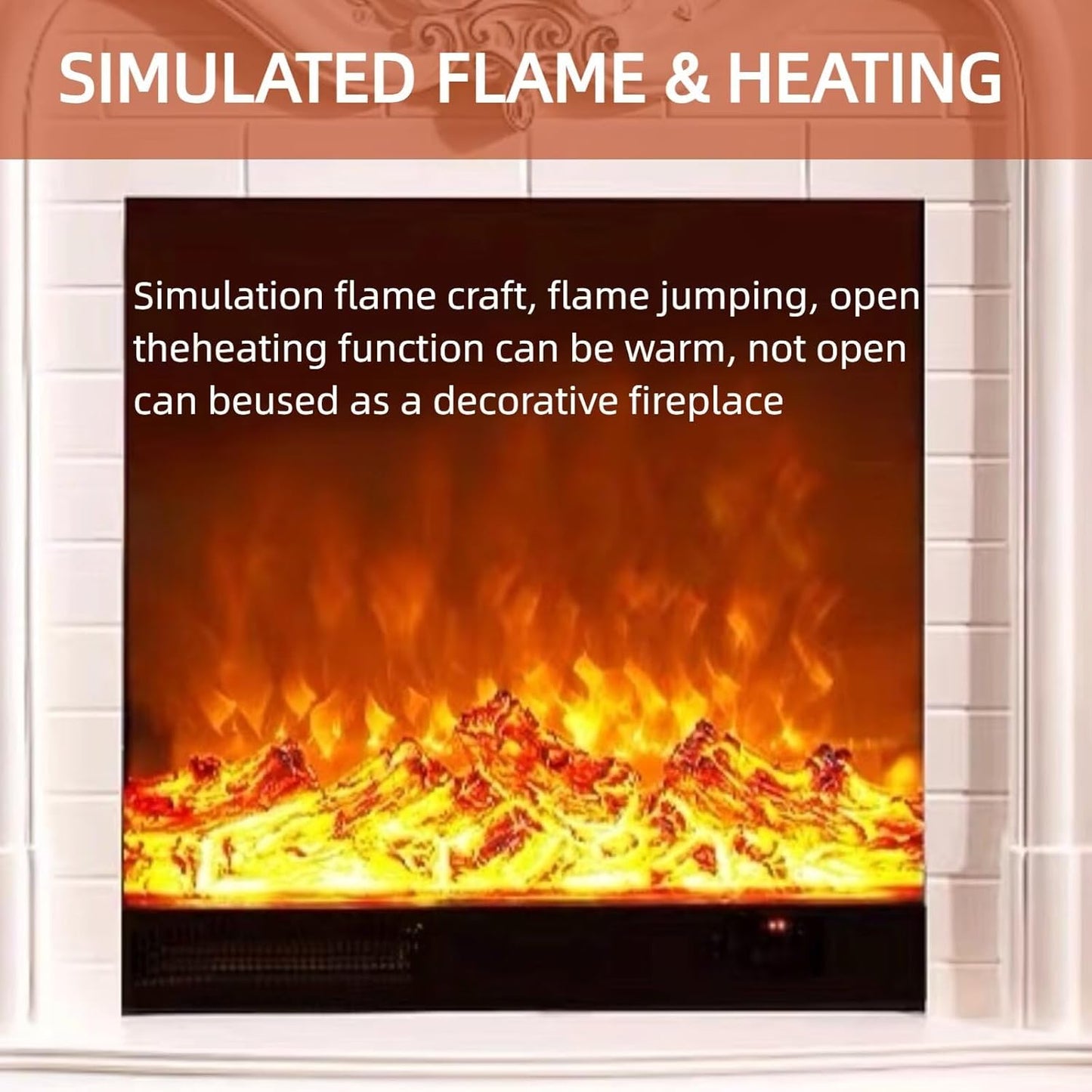 Aihm-Lon Classic Electric Fireplace Retro Style 47”