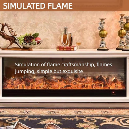 Aihm-Lon Stable Electric Fireplace with 3D Engraving 71”