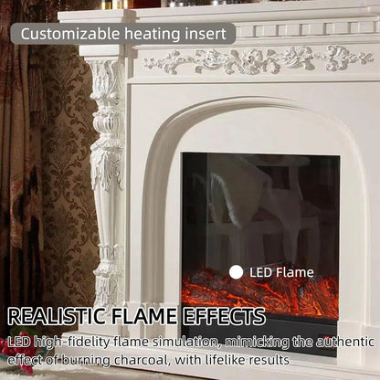 Aihm-Lon Luxury Electric Fireplace Includes Double-Column Design 59”