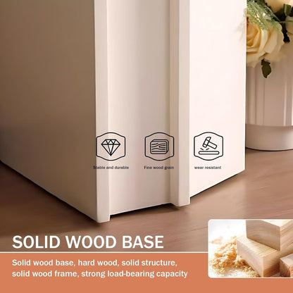 Aihm-Lon White Electric Fireplace French Square Design 47”