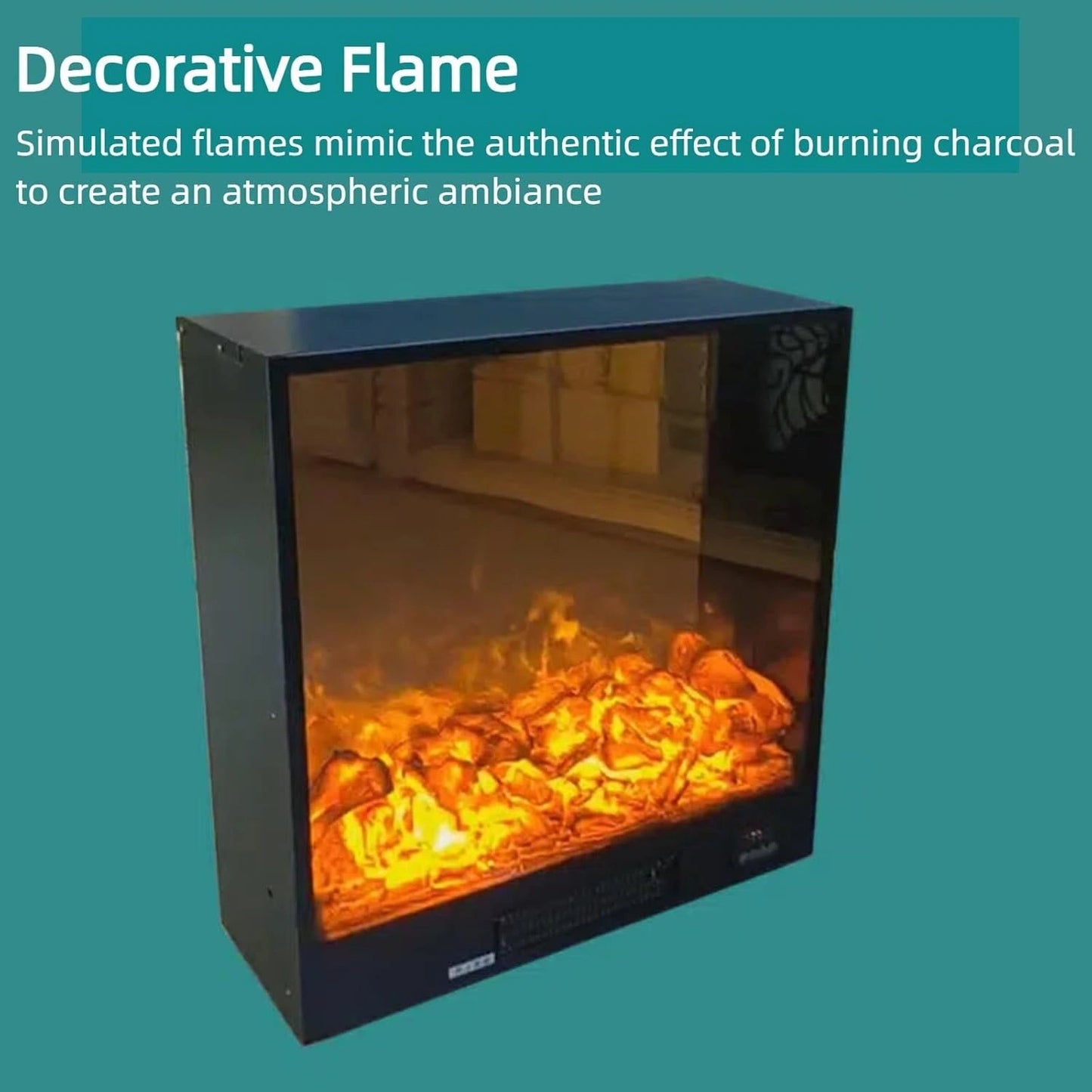 Aihm-Lon Unique Electric Fireplace Includes Modern Artistic Texture 47” - 59”