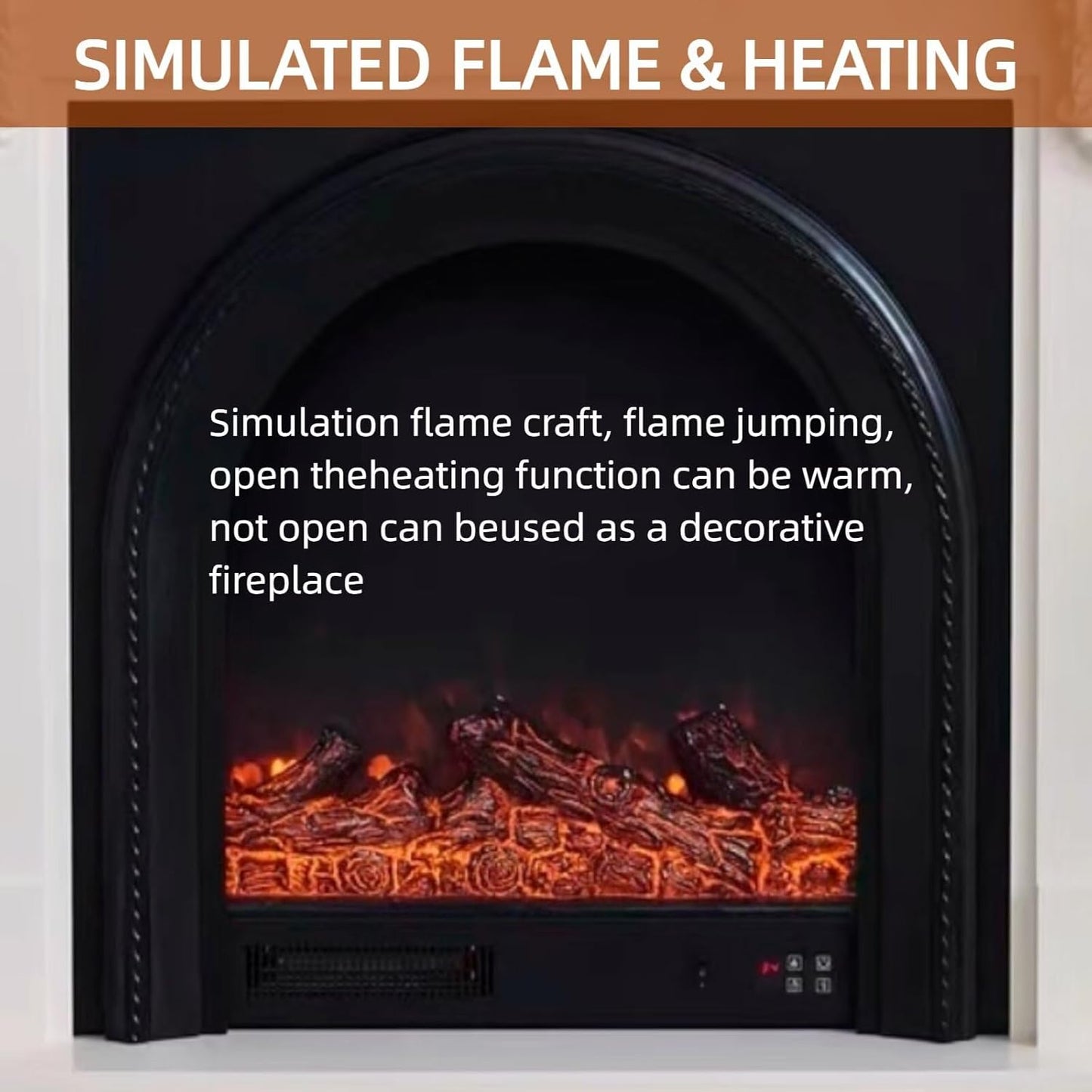 Aihm-Lon Classic Electric Fireplace French Archway Design 47”