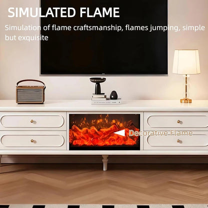 Aihm-Lon Indoor Electric Fireplace Includes French Curved Design 71”- 95”