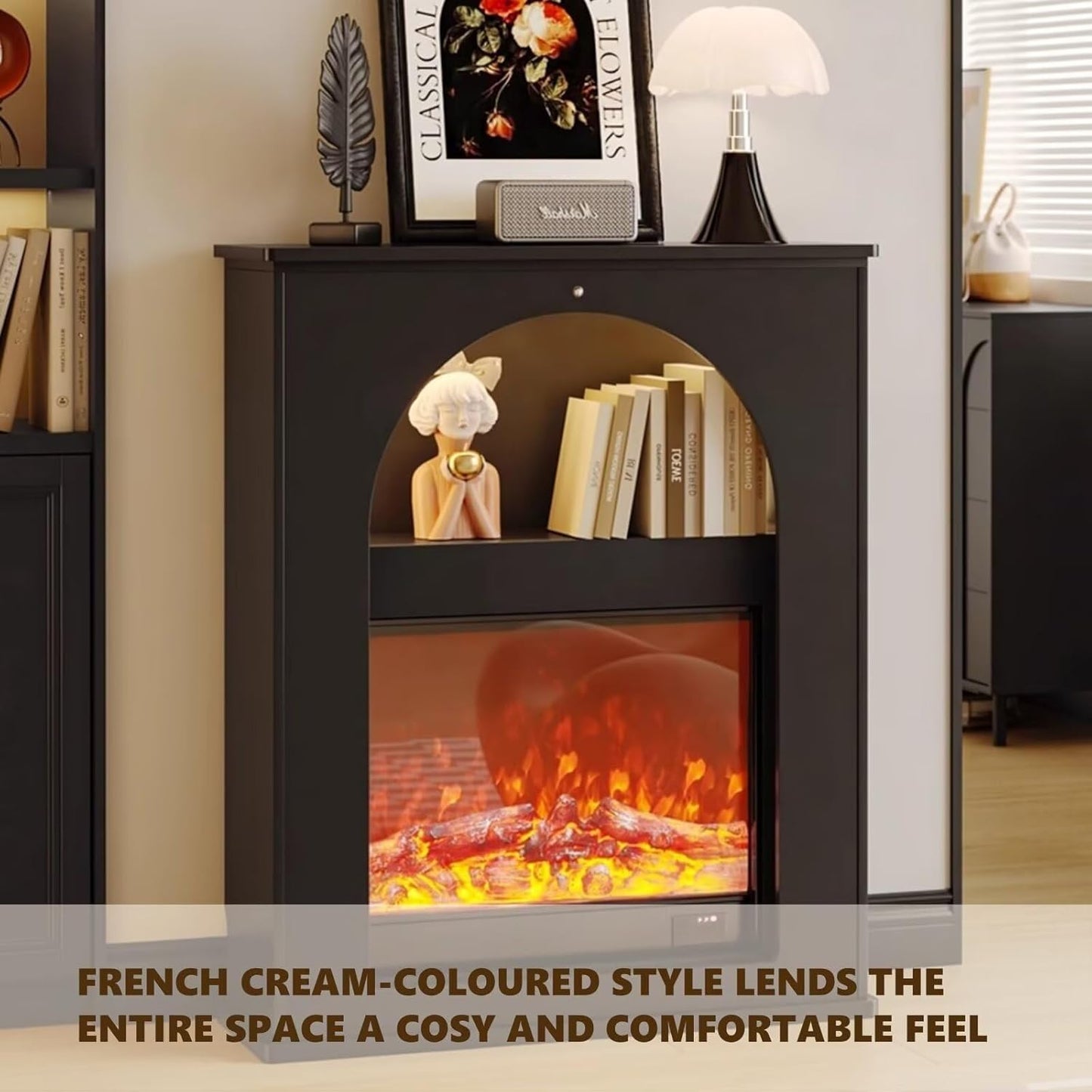 Aihm-Lon Electric Fireplace Archway Design Decorative Fireplace 32”-35”