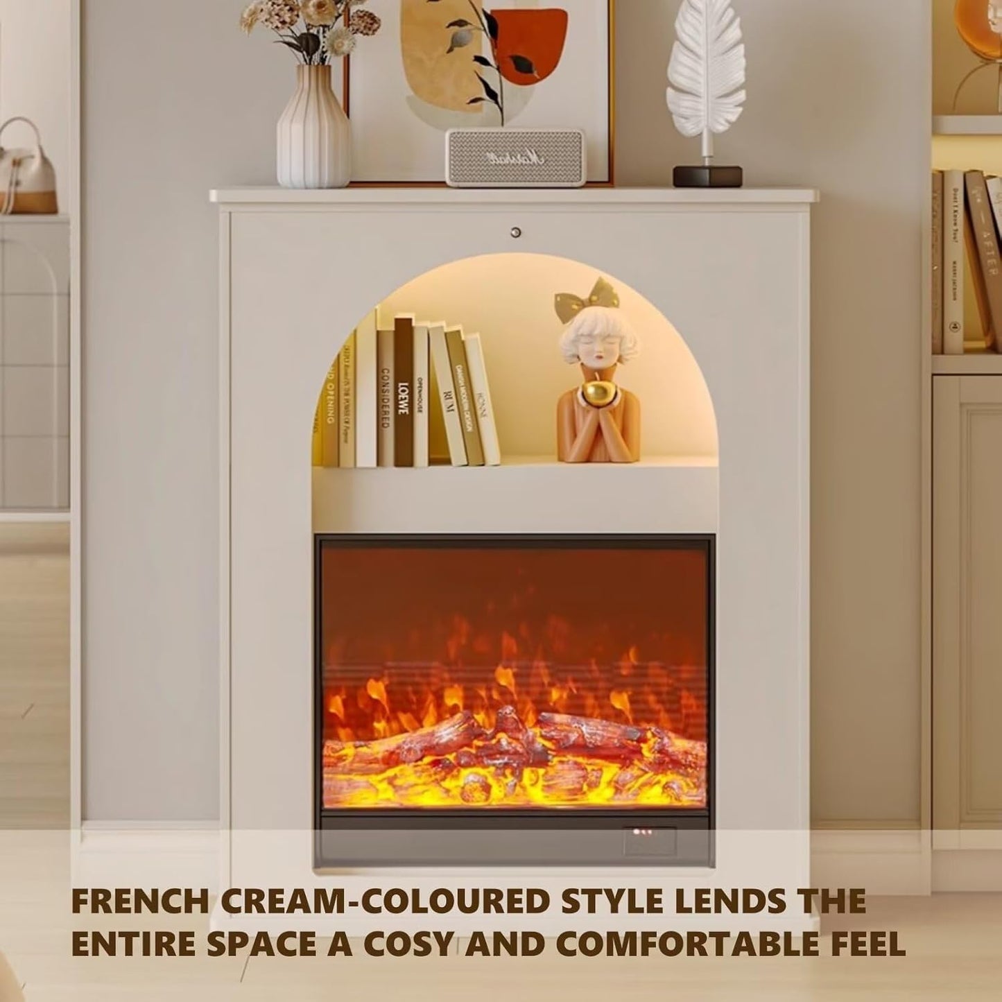 Aihm-Lon Electric Fireplace Archway Design Decorative Fireplace 32”-35”