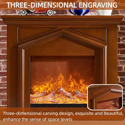 Aihm-Lon Modern Electric Fireplace Realistic Flame 47”-59”