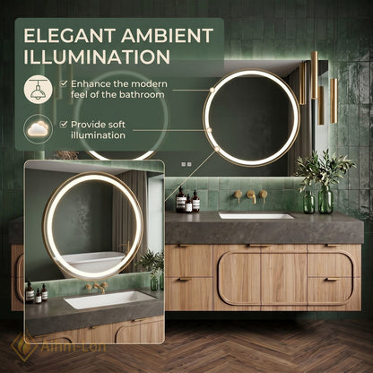 76''-96'' Double Bathroom Vanity with Sink Floating Stone-Top Dark Rounded Doors Design