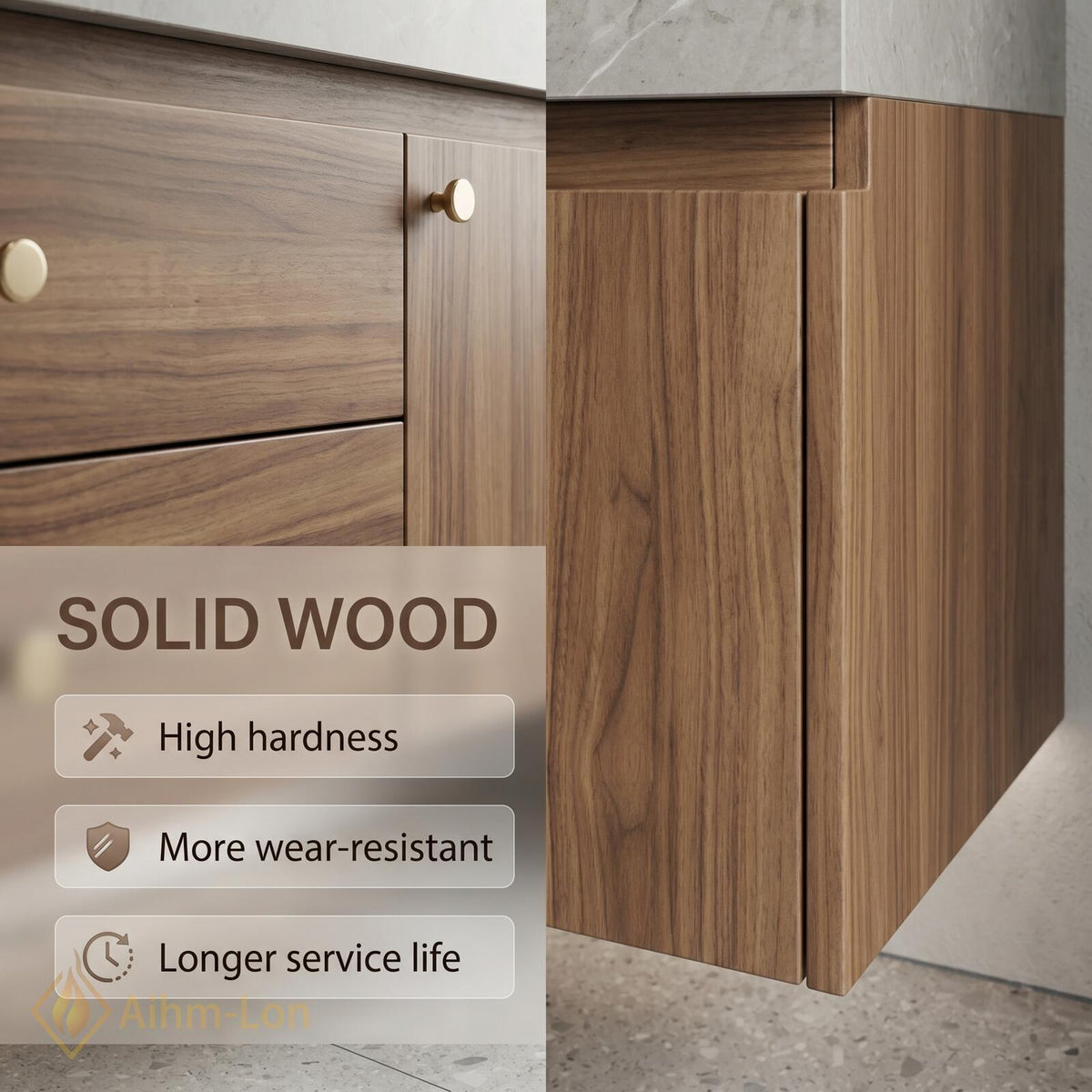 60''-96'' Double Bathroom Vanity with Sink Modern Slatted Spacious Mirror Cabinet