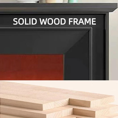 Aihm-Lon Simple Electric Fireplace Solid Wood Frame 47”-86“