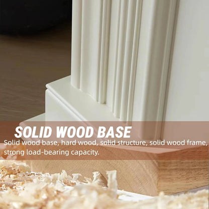 Aihm-Lon Electric Fireplace White Carve Design with Spacious Countertop 43”-51”