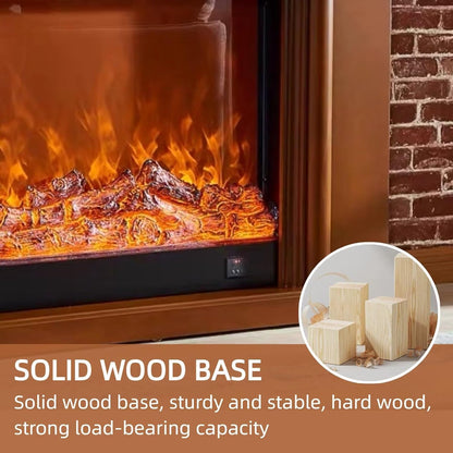 Aihm-Lon Freestanding Electric Fireplace with Faux Flame 47”-69”