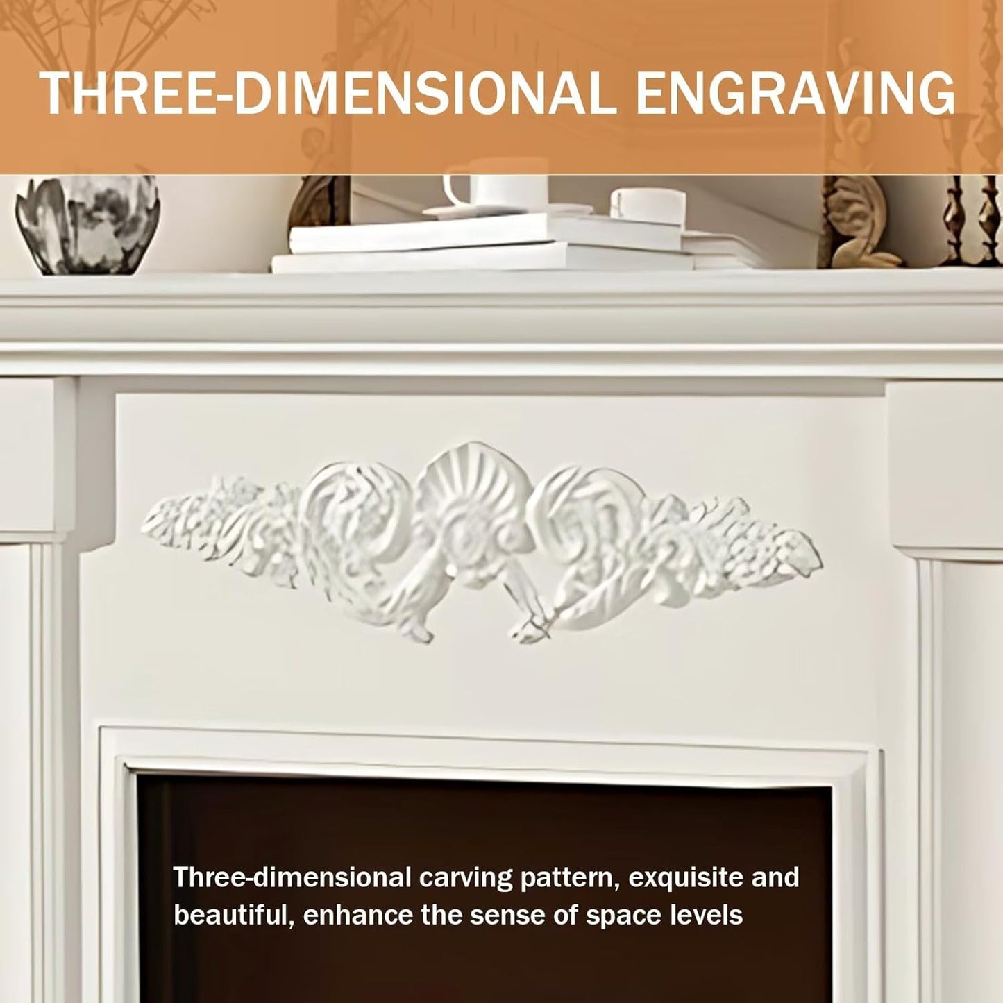 Aihm-Lon Modern Electric Fireplace with Realistic Flame Effects 47.24”