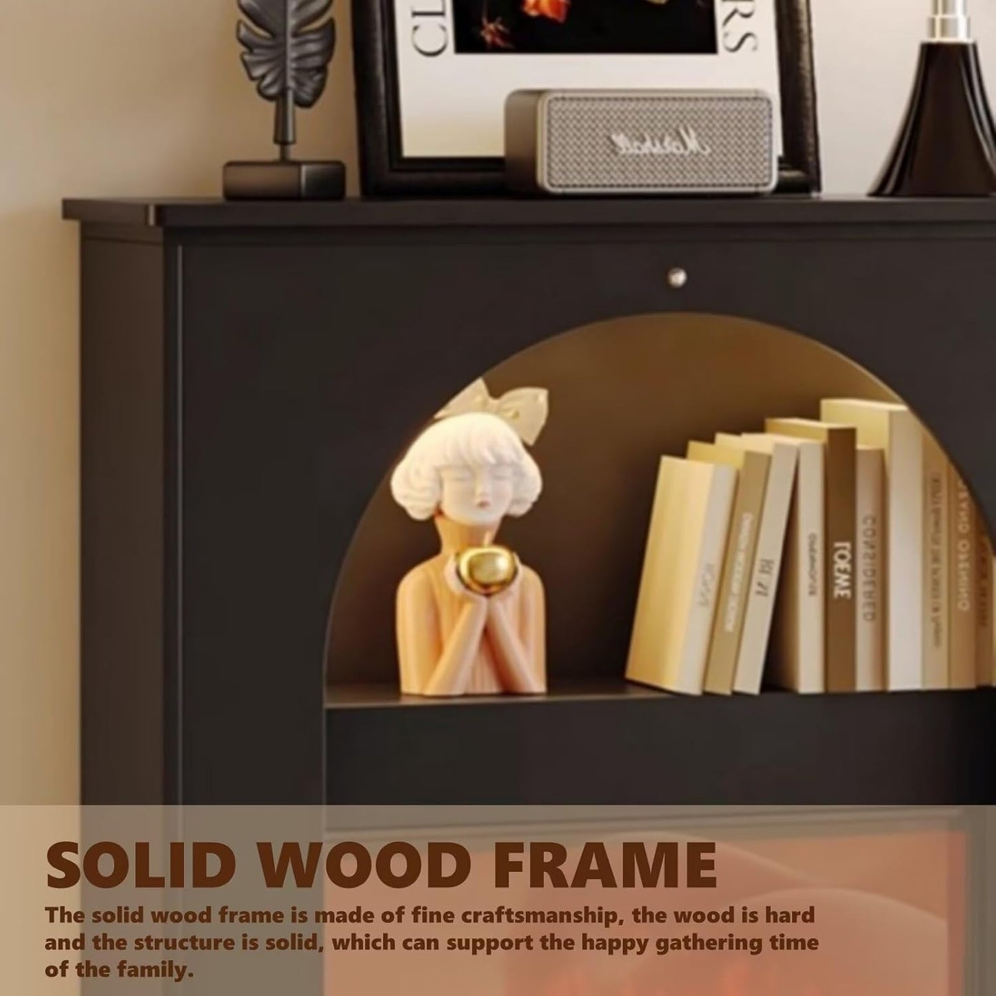 Aihm-Lon Electric Fireplace Archway Design Decorative Fireplace 32”-35”