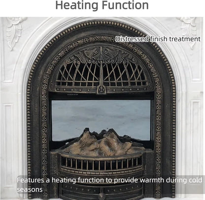 Aihm-Lon Electric Fireplace Includes Luxury Carving & Birdcage Firebox 55” - 63”