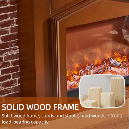 Aihm-Lon Modern Electric Fireplace Realistic Flame 47”-59”