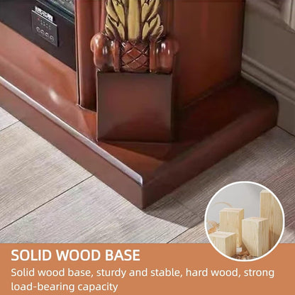 Aihm-Lon Electric Fireplace with Gold Outline Carving 39”