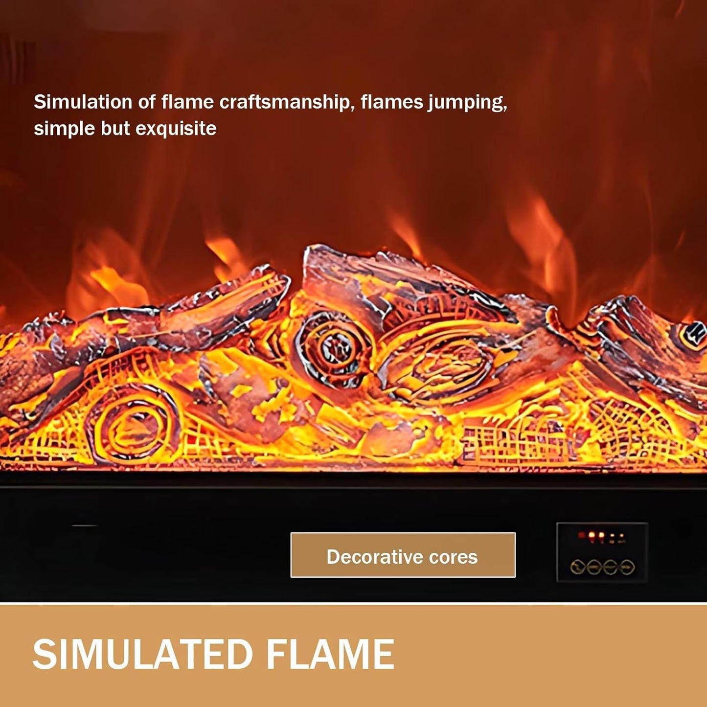 Aihm-Lon Luxurious Electric Fireplace Simple French Design 31.49”