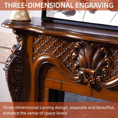 Aihm-Lon Electric Fireplace Intricate Carving Techniques 47”