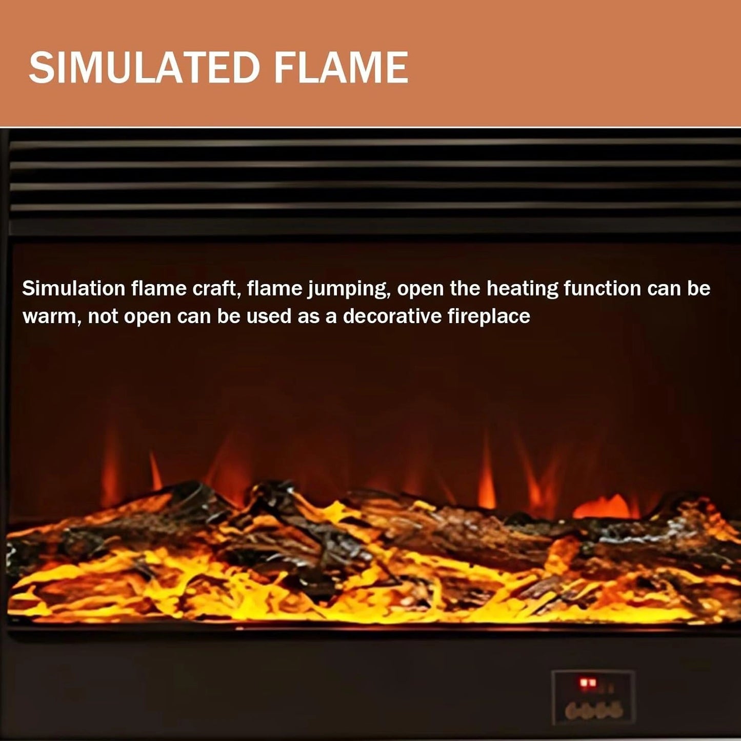 Aihm-Lon Exquisite Electric Fireplace Includes Layered Three-Dimensional Design 59”