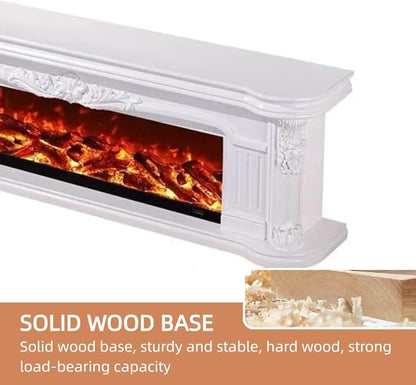 Aihm-Lon Exquisite Electric Fireplace with Realistic LED Flame Effect 79”