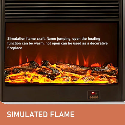 Aihm-Lon Electric Fireplace Includes Exquisite 3D Embossed Flower Design 71”